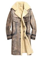 Mens Sheepskin Shearling Leather Jacket