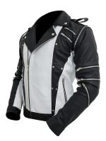 Michael Jackson Black & White Pepsi Leather Jacket - Image 3