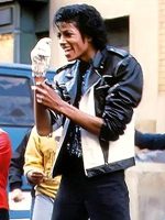 Michael Jackson Black & White Pepsi Leather Jacket