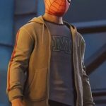 Spider-Man PS4 Miles Morales Brown Hoodie Jacket