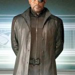The Avengers EndGame Nick Fury Black Leather Trench Coat