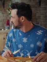 A European Christmas 2024 Philip Boyd Blue Sweater - Image 2