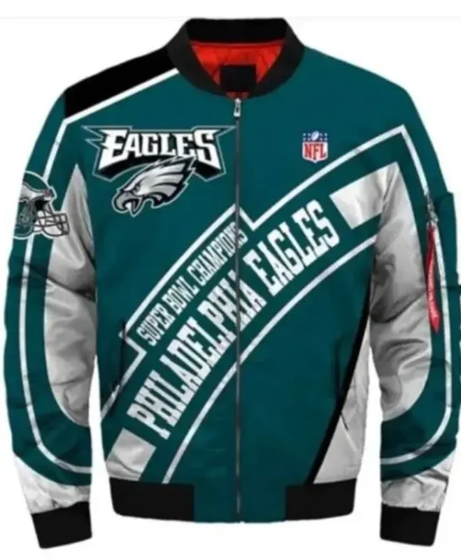 Philadelphia-Eagles-Bomber-Jacket-For-Men-and-Women-Full-659x800 Philadelphia Eagles Bomber Jacket - Image 1