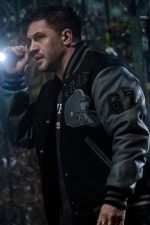 Eddie Brock Venom 2 Detroit Lions Black Varsity Jacket - Image 3