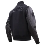 Kansas City Chiefs Triple Black Logo Varsity Jacket - Image 4