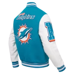 Miami Dolphins Pro Standard Mashup Varsity Jacket - Image 3