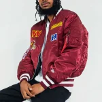 Washington Commanders Burgundy MA-1 Jacket