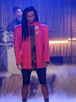 Tijan Njie Girl You Know It’s True Red Coat - Image 2