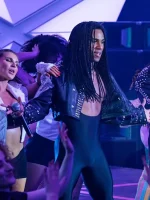 Tijan Njie Girl You Know It’s True Black Studded Leather Jacket - Image 2