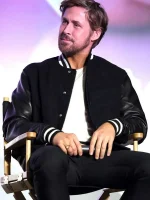 Ryan Gosling L.A Premiere Night Black Varsity Jacket