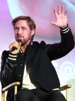 Ryan Gosling L.A Premiere Night Black Varsity Jacket - Image 2