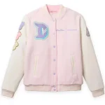 Women Disneyland Pink Varsity Jacket