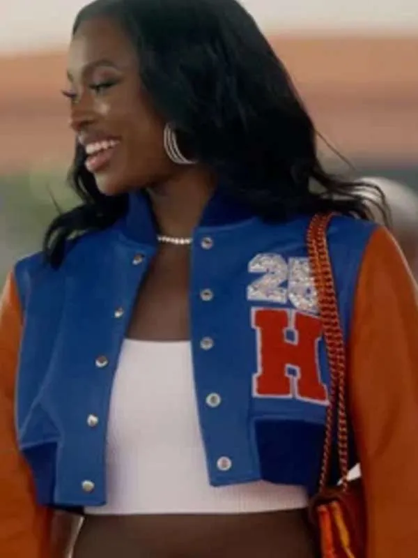 Hilary-Banks-Bel-Air-S03-Varsity-Jacket Hilary Banks Bel-Air S03 Varsity Jacket - Image 1