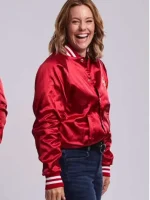 Ashley Williams Jingle Bell Run 2024 Varsity Jacket - Image 3