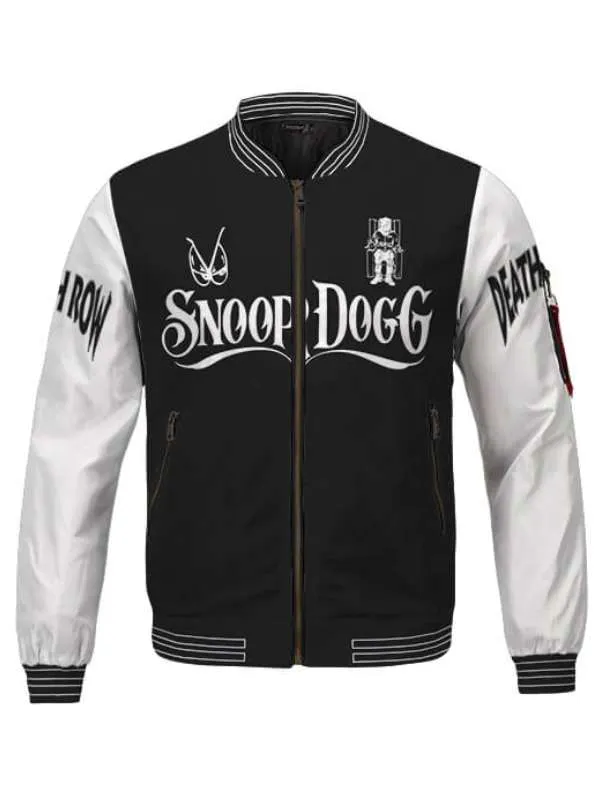 Snoop Dogg x Death Row Records Varsity Jacket-01 Snoop Dogg x Death Row Records Varsity Jacket - Image 1