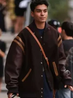 Anthony Keyvan XO Kitty Brown Varsity Jacket - Image 3