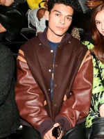 Anthony Keyvan XO Kitty Brown Varsity Jacket - Image 2