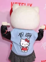 XO Kitty Series Varsity Leather Jacket - Image 3