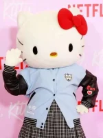 XO Kitty Series Varsity Leather Jacket