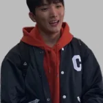 Dae XO Kitty Black Varsity Jacket