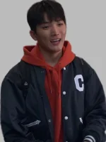 Dae XO Kitty Black Varsity Jacket