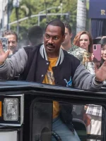 Eddie Murphy Beverly Hills Cop: Axel F 2024 Black Varsity Jacket - Image 4