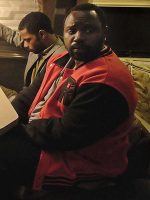Brian Tyree Henry Atlanta Red and Black Varsity Jacket - Image 3