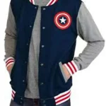 Captain America Blue Varsity Jacket