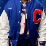 Carmel High School Blue and White Varsity Jacket