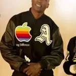 Chad Johnson Vintage Apple Logo Varsity Jacket