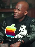 Chad Johnson Vintage Apple Logo Varsity Jacket - Image 2