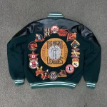 Cho Yong Pil Welcome To Samdalri Green and Black Varsity Jacket - Image 3