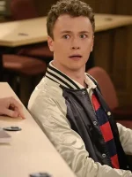 David Crane Frasier S01 Satin Varsity Jacket - Image 2