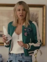 DJ Vance Hacks S03 Cropped Green Varsity Jacket - Image 2