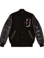 Drake For All The Dogs OVO Black Varsity Jacket - Image 2
