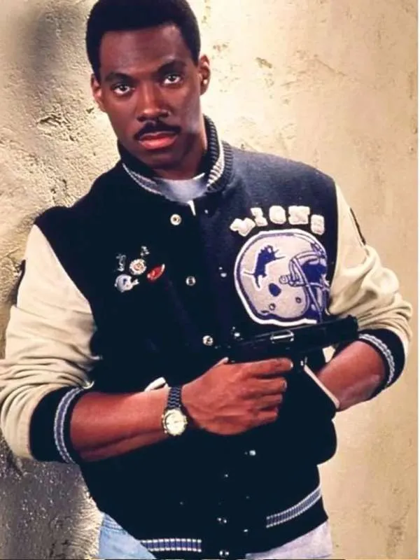 eddie-murphy-beverly-hills-cop-iii-1994-varsity-jacket-01 Eddie Murphy Beverly Hills Cop III 1994 Varsity Jacket - Image 1