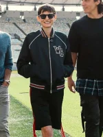 Emma Corrin Deadpool & Wolverine 2024 Black Varsity Jacket