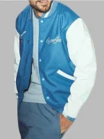 Jack Grealish Blue Varsity Jacket