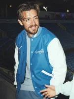 Jack Grealish Blue Varsity Jacket - Image 2