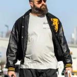 Jason Kelce Arrowhead Stadium High School Black Varsity Jacket