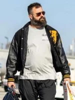 Jason Kelce Arrowhead Stadium High School Black Varsity Jacket