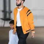 John Legend Street Style Yellow Bomber Jacket