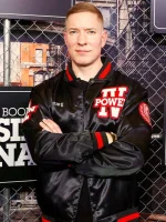 Joseph Sikora Power Book IV Force Black Satin Varsity Jacket