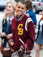 Julien Calloway Gossip Girl Maroon Varsity Jacket