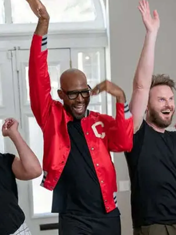 karamo-brown-queer-eye-red-varsity-jacket Karamo Brown Queer Eye Red Varsity Jacket - Image 1