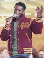 Kedar Williams-Stirling Sex Education S02 Maroon Varsity Jacket