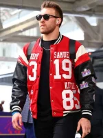Kyle Juszczyk 49ers Super Bowl 2024 Red Varsity Jacket