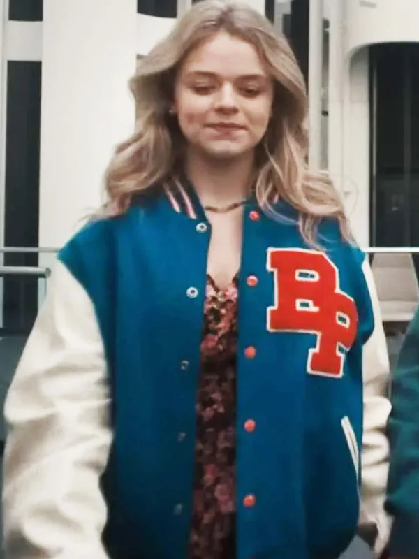 kylie-rogers-landscape-with-invisible-hand-2023-varsity-jacket-01 Kylie Rogers Landscape with Invisible Hand 2023 Varsity Jacket - Image 1