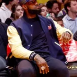 LeBron James NBA 2023 Blue Varsity Jacket