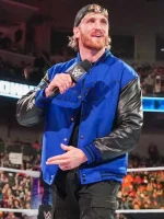 Logan Paul WWE Blue Varsity Jacket